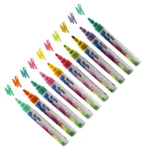 Жидкий Мел, Меловые маркеры, 10 цветов Премиум оконные доски, неоновые ручки, живопись и рисунок для детей и взрослых