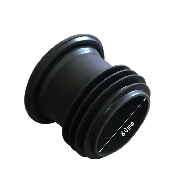 Toilet Spill Sealing ring Drain pipe Anti-leak Deodorant ring Toilet Base Drainage fittings Heighten durable Rubber flange