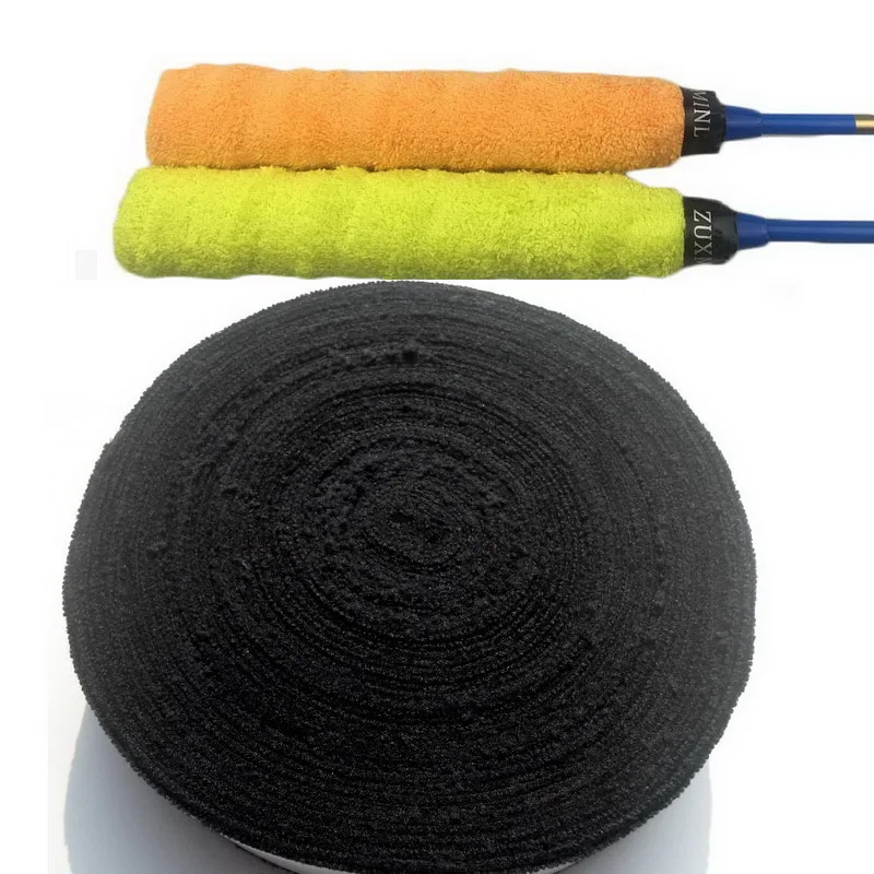 

1 Roll 10 m Anti-slip Towel Badminton Grip Self adhesive Sweat Band Tennis Overgrip Wrap For Racket Fishing Rod Sport Tape