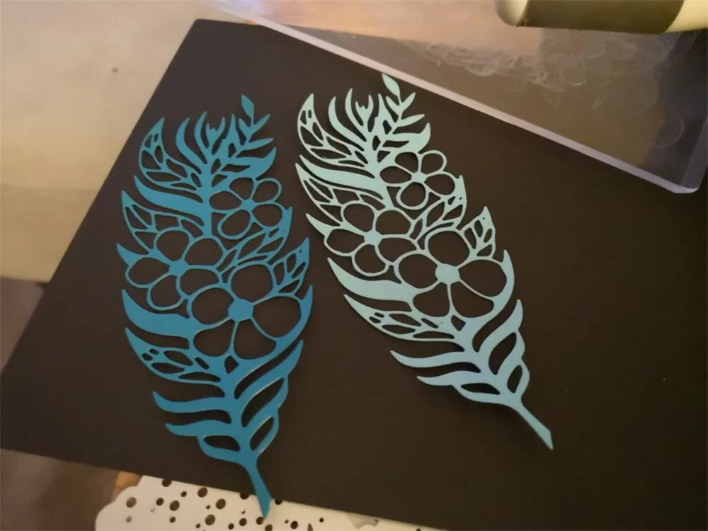 DiyArts перьевые металлические режущие штампы новые для рукоделия штампы Скрапбукинг трафарет для альбома тиснение высечки украшения