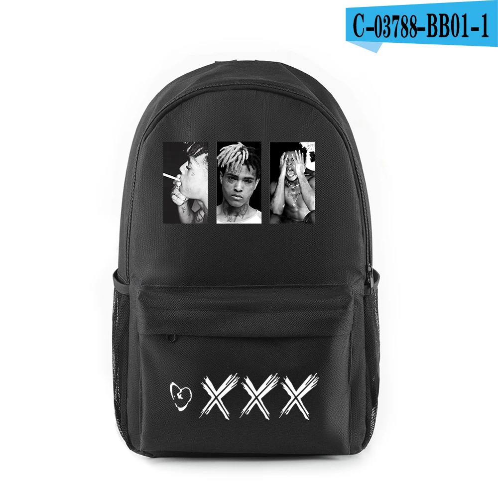 Раппер XXXTentacion аксессуары холст Harajuku сумка веселый рюкзак аниме хип-хоп подростковый школьный стиль крутые холщовые сумки