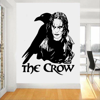 

The Crow Gothic Wall Decal Movie Brandon Lee Legend Wall Sticker Vinyl Removabe Home Boys Bedroom Decoration Design Poster X475