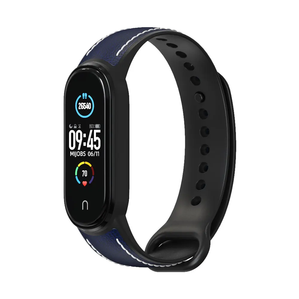 MIJOBS Correa para Xiaomi Mi Band 7 Mi Band 6 Mi Band 5 Correa de repuesto  transpirable para Band 4/Mi Band 3 Smart Band Correa de reloj pulsera