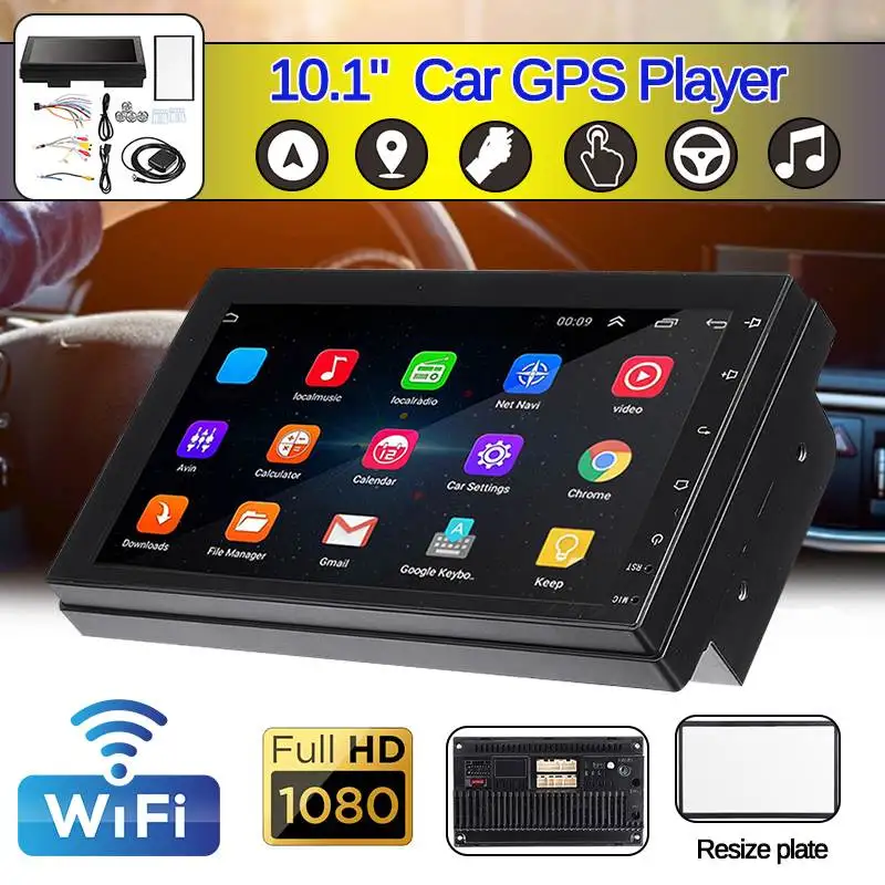 Android 8,1 автомобиля gps стерео проигрыватель 10,1 дюймов 1080P bluetooth Сенсорный экран/Indash мультимедийное радио/Wi-Fi USB/A2DP BT Музыка
