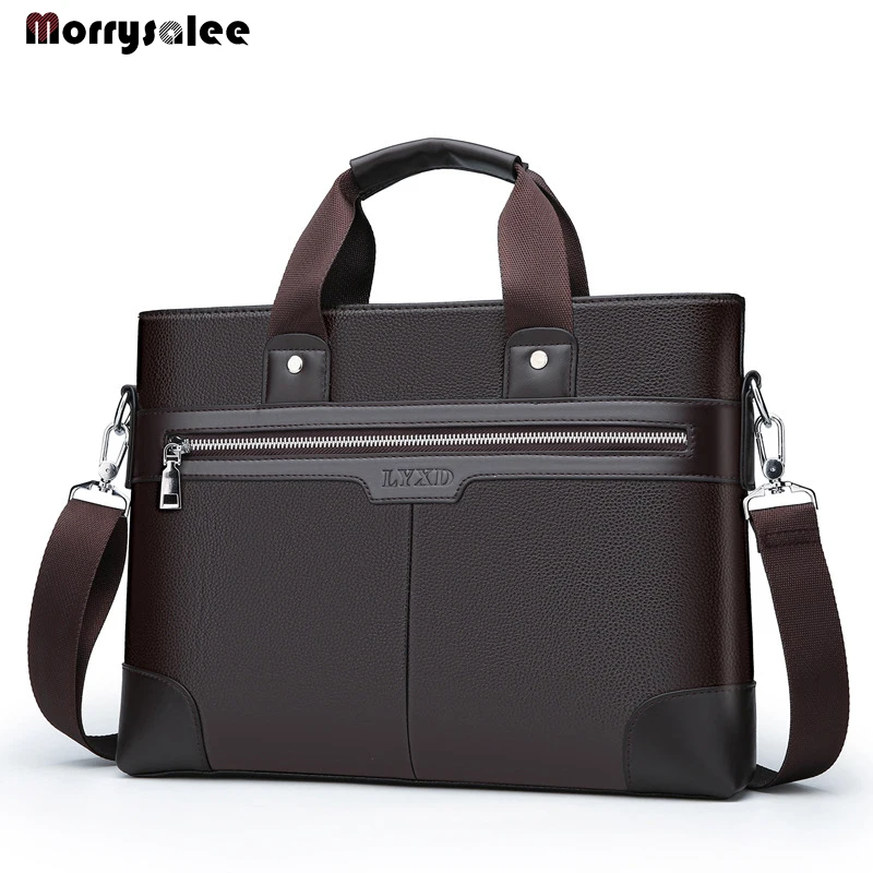 

New men's leather man bag texture shoulder bag Messenger bag business documents bag wild leisure wear backpacks