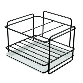 

Easy Installation Eco-friendly Draining Rack Kitchen Accessories Home Sponge Holder Sink Organiser Bathroom With Tray Detachable