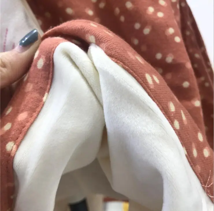 Плотное платье с принтом в Корейском стиле для девочек модные зимние платья для девочек от 3 до 8 лет, PQ642