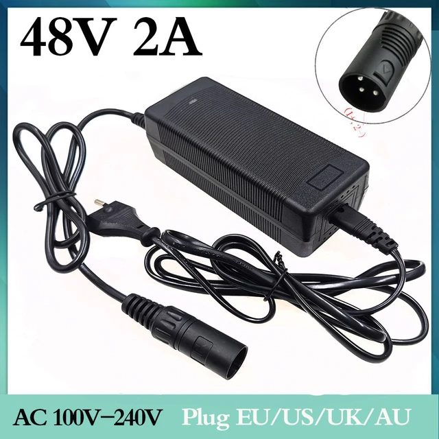 48V 2a lead-acid battery charger for electric bike scooters motorcycle  57.6v lead acid battery charger with pc iec connector