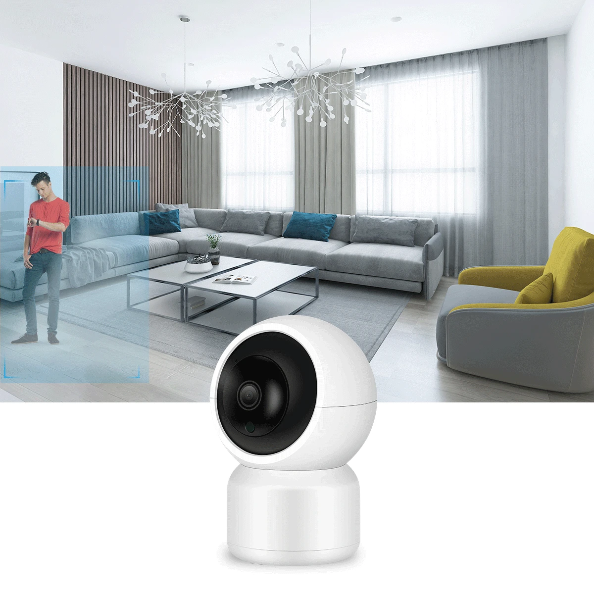 BESDER 1080P человеческая Автоматическая отслеживающая ip-камера WiFi Облачное хранилище двухстороннее аудио внутренняя безопасность жилища камера WiFi с LAN портом ONVIF