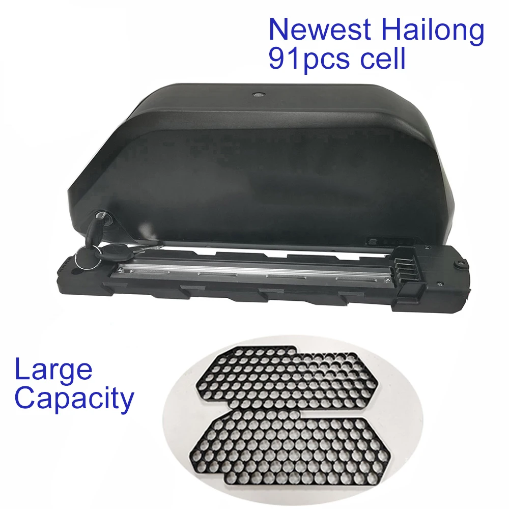 

Electric Bicycle Battery Case Newest Hailong 91pcs Cells Ebike Battery Case Down Tube House Empty Battery Box