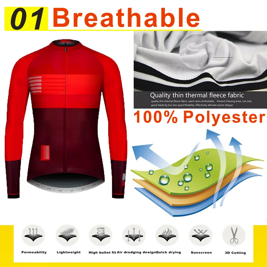 GOBIKING одежда для велоспорта Pro Team зимние теплые флисовые мужские майки для велоспорта MTB велосипед Майо Ropa Ciclismo Спортивная одежда