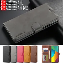 S10 Lite-Funda de cuero para Samsung Galaxy S10 Lite, carcasa de teléfono Vintage, S10e, S10 Plus, cartera con tapa, 5G
