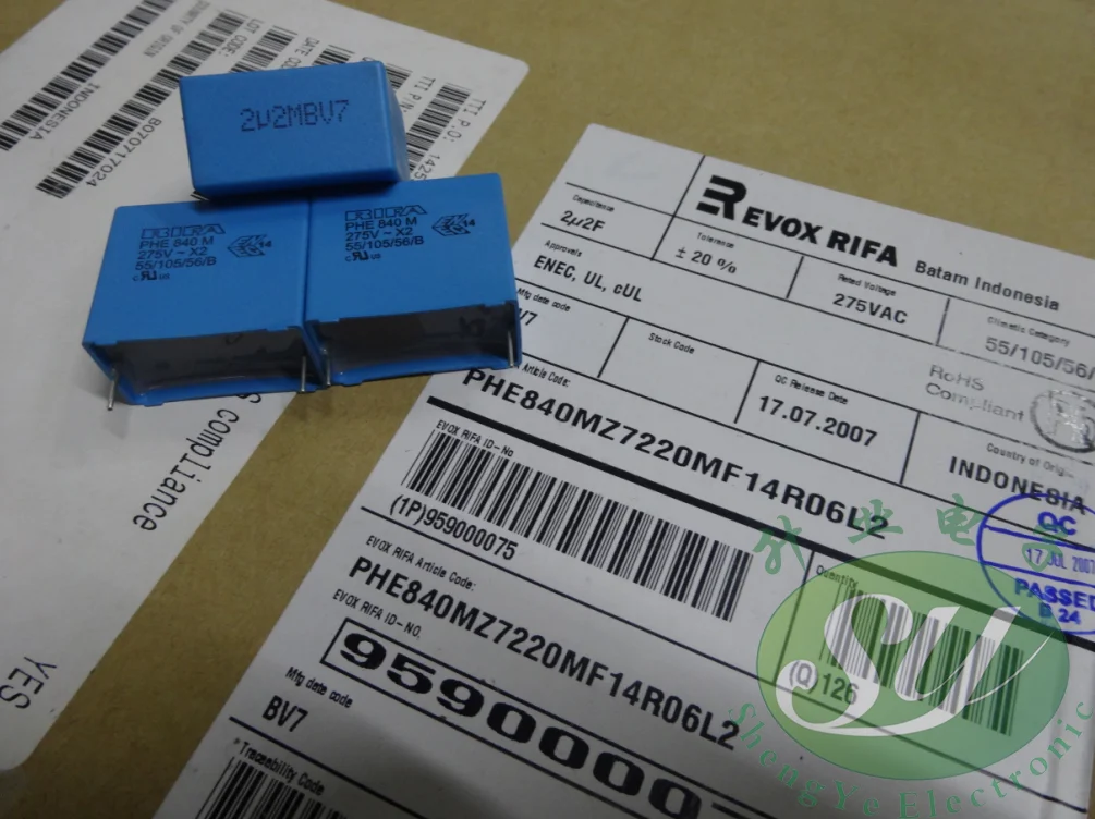 50 шт. RIFA PHE840MZ7220MF серии 2,2 мкФ/275Vac u2f 225 пленочный конденсатор 28 мм