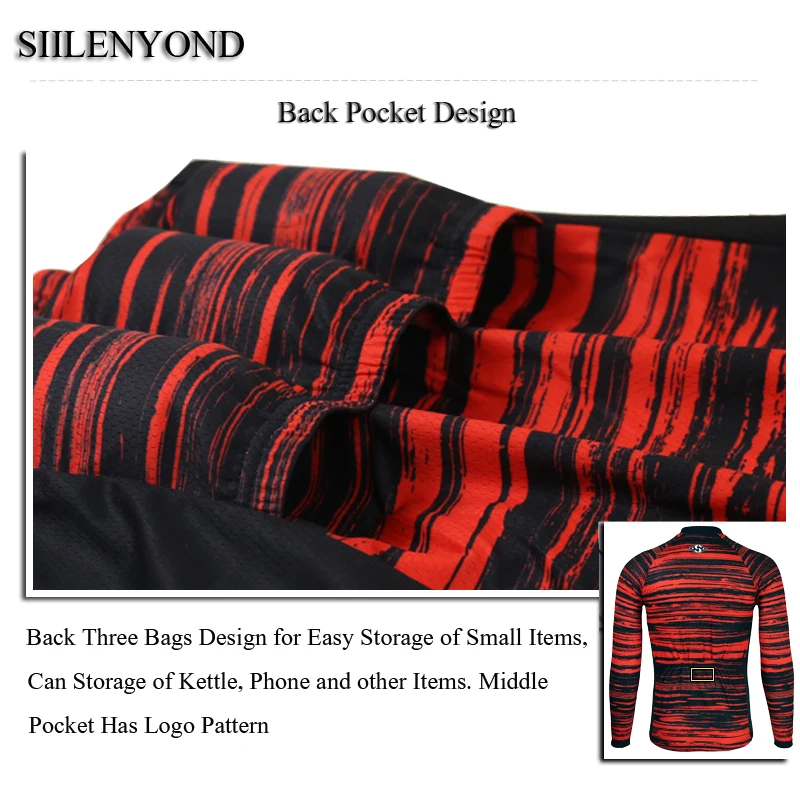 Siilenyond Pro, Зимняя Термальная велосипедная Джерси, мужская теплая одежда для горного велосипеда, одежда для велоспорта MTB, одежда для езды на велосипеде для мужчин