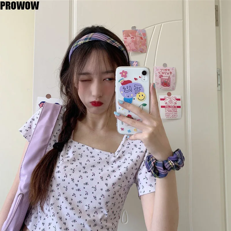 2020 Summer Sexy O Neck Short Sleeve T Shirts Women Chic New Arrival Korean Flower Print T-Shirts Female Casual Tops