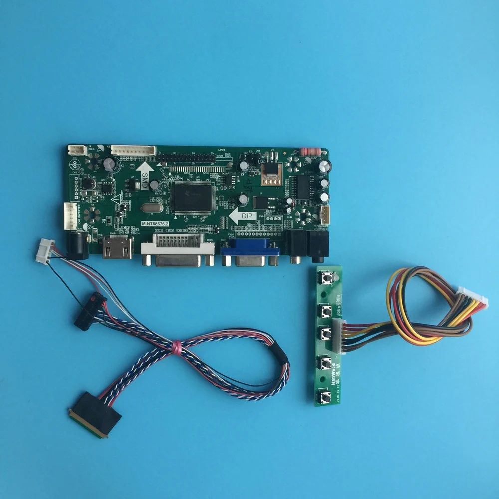  Kit for HT140WXB-100 Monitor M.N68676 HDMI LCD LVDS 40pin 1366X768 VGA DVI Panel Screen Controller 