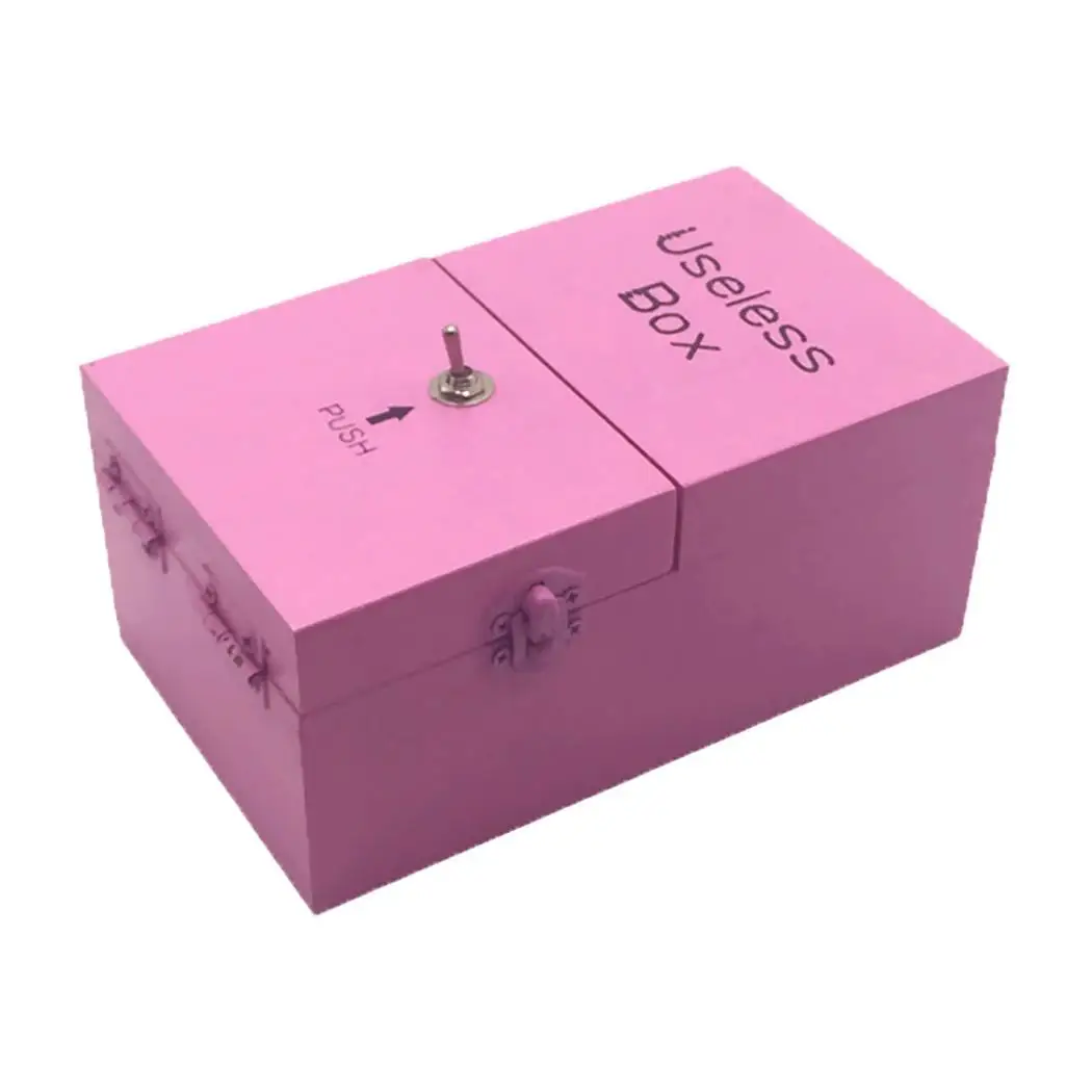 type 1 pink Креативная деревянная полностью собранная машина коробка игрушка 2 АА батареи(не входят в комплект) для дома, офиса декомпрессионные игрушки - Цвет: type 1 pink
