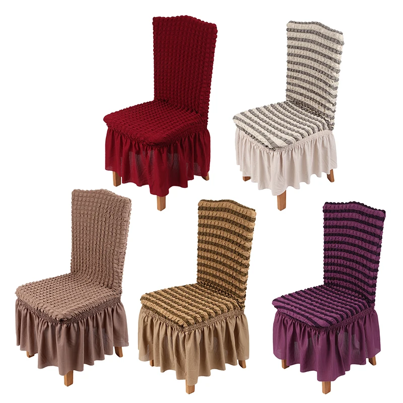 

Bubble Lattice Elastic Chair Covers Spandex Chair Covers for Kitchen/Dining Room Office Chair Cover with Back