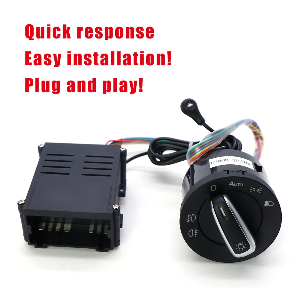 Auto Light Sensor With Headlight Switch Module For VW Golf MK5 MK6