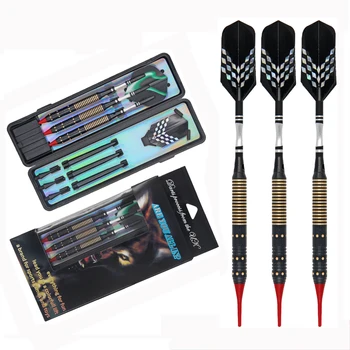 

3 Pcs 20 g Copper Straight Safety Dart Soft Darts Electronic Soft Tip Dard for Indoor Dartboard Sports Game