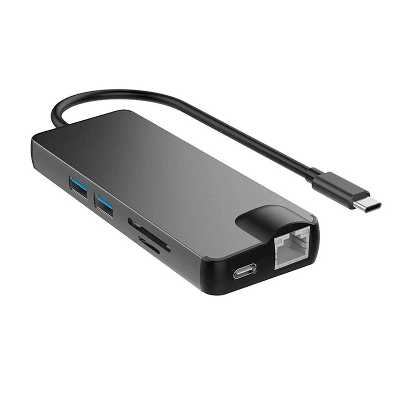 Док-станция 3,0 usb-хаб type C к HDMI 4K VGA PD RJ45 Gigabit LAN SD/TF карта HDMI концентратор адаптер станция для Macbook Pro samsung