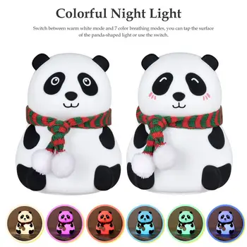 

Creative Silicone Touch Pat Light Led Colorful Atmosphere Light Rechargeable Children Cute Cartoon Usb Night Light