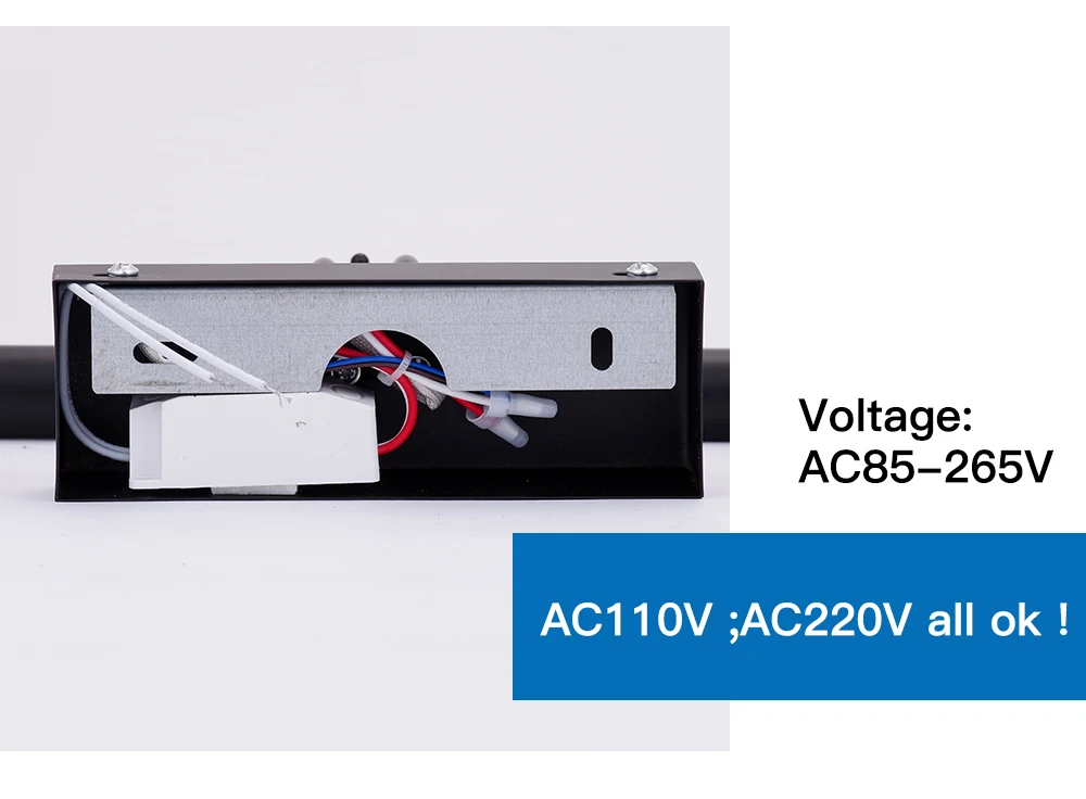 LUCKYLED современный светодиодный светильник для зеркала 8 Вт 12 Вт AC90-260V настенный промышленный настенный светильник для ванной комнаты водонепроницаемый из нержавеющей стали