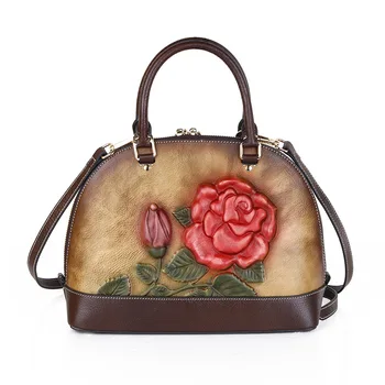 

Fashion Chinese Style Women's Bag Leather Shoulder Crossbody bags Designer Brand Women Handbags Totes Clutch Purse Bolsa Mujer