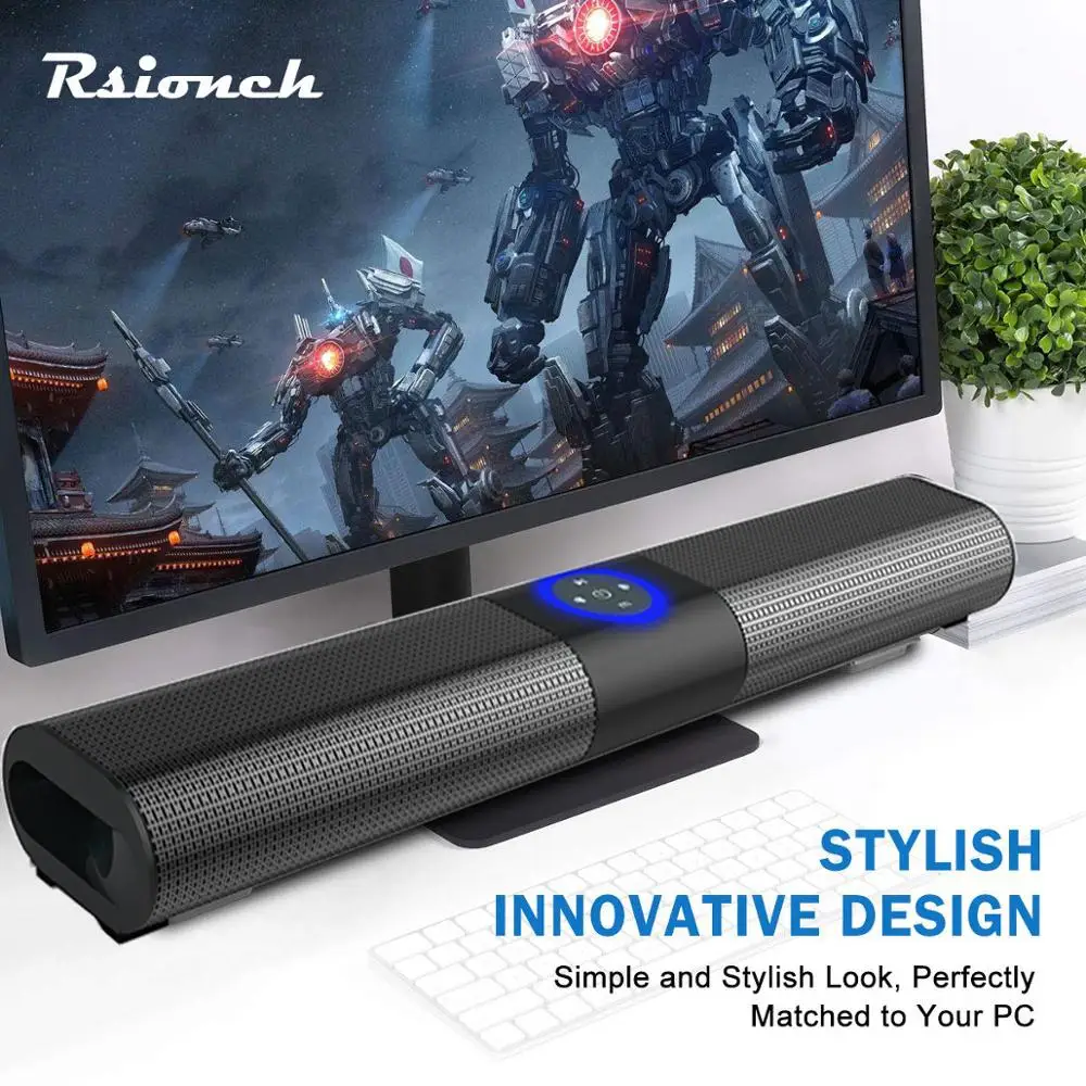 Multi-function TV Soundbar Speaker AUX Subwoofer Bass Surround Speakers Remote Wireless Bluetooth Sound bar for Home Theater RCA |