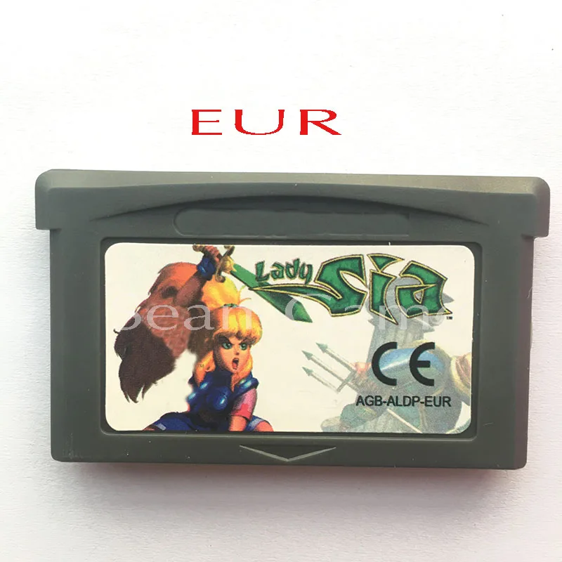32 Bit EUR портативная консоль видео игровая карта-картридж Tales of Phantasia/Aladdin/Spyro/Lady Asia версия первая коллекция - Цвет: Lady Sia