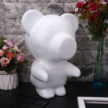 

Modeling Heart Bear White Polystyrene Foam Balls Styrofoam Crafts For DIY Christmas Gifts Wedding Party Supplies Decoration H4GD