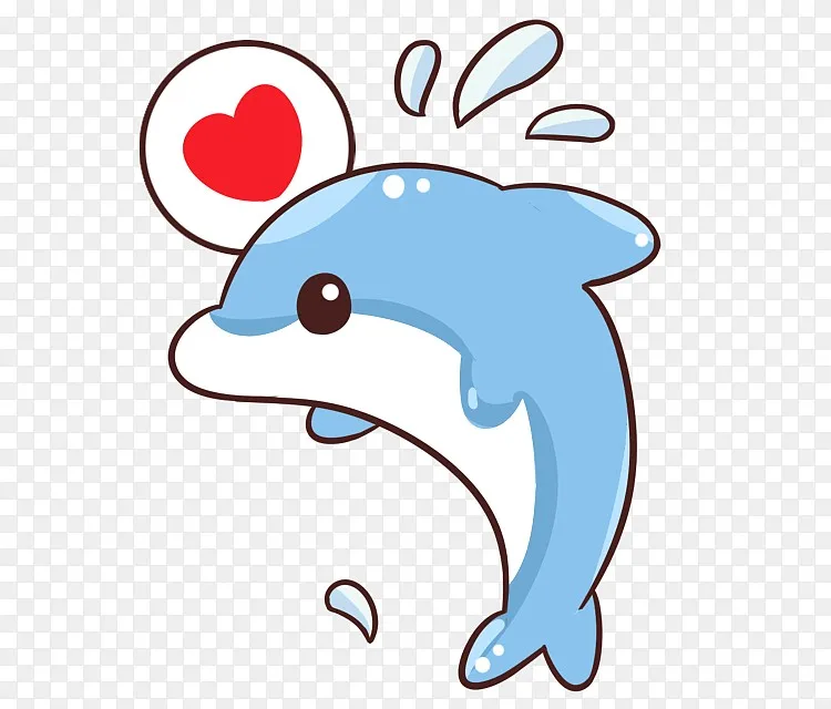 卡通海豚蓝色海豚png图片素材免费下载 图片编号qlbrveoj Pngbag素材网