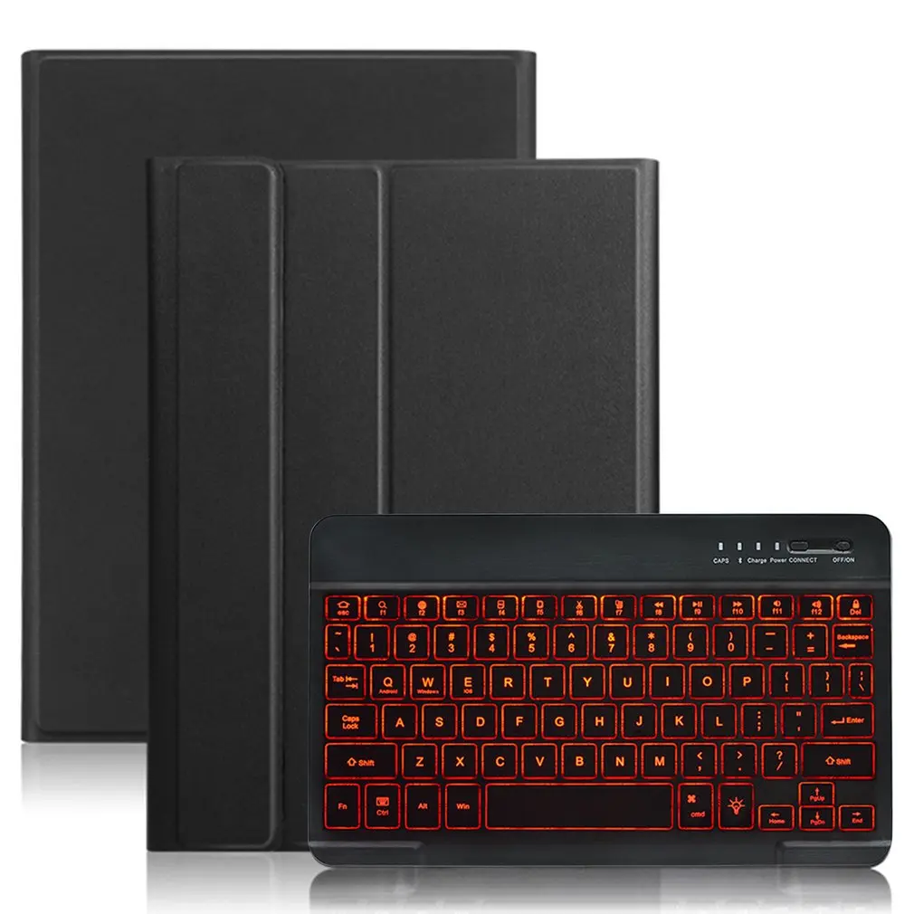 

Colorful Optional Backlight Wireless Keyboard Case Skin For Samsung Galaxy Tab A 10.1 T515 Folding Case Stand
