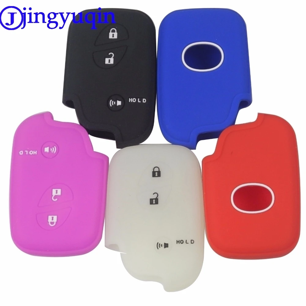 jingyuqin Remote 3 Buttons Silicone Rubber Key Fob Cover Case For Lexus CT200h ES 300h IS250 GX400 RX270 RX450h RX350 LX570 | Автомобили и