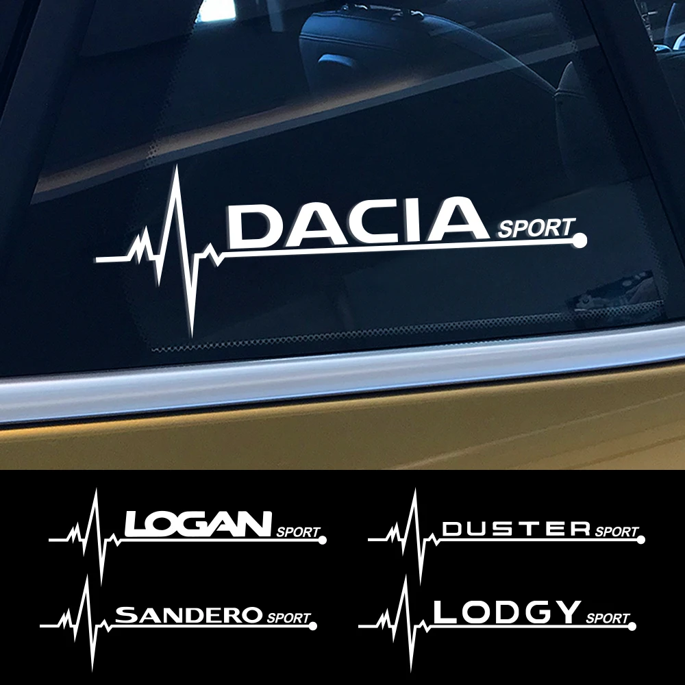 2 шт. наклейки на боковые окна автомобиля Dacia Duster 1 0 Tce Turbo LPG Logan Sandero R4 Xplore
