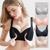 Front Open Maternity Nursing Bra Plus Size Mother Pregnant Women Underwear Cotton Breast Feeding Bras Wire Free Pregnancy Clothe 1