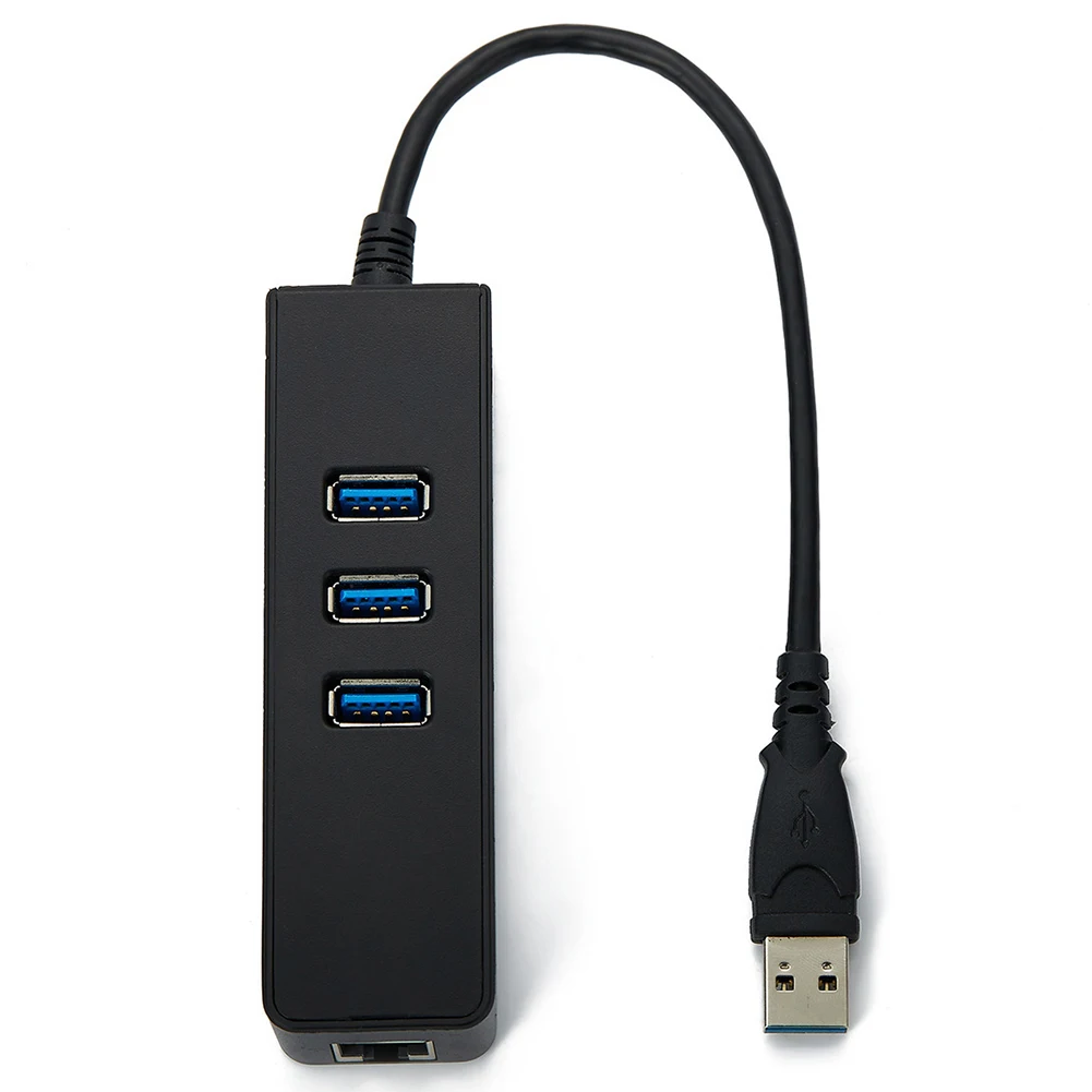 Аксессуары хаб стабильный сетевой адаптер для ноутбука Gigabit Ethernet 3 порта RJ45 компьютер USB 3,0 LAN быстрая Проводная карта