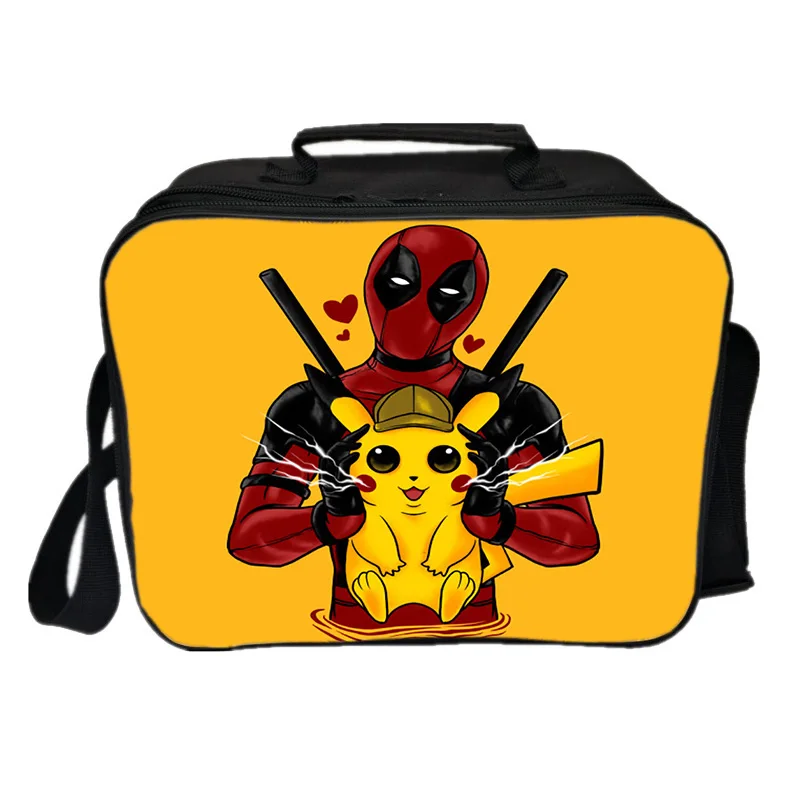 Pokemon Detective Pikachu Термосумка для обедов сумка для еды с теплоизоляцией свежие сумка-холодильник сумка для пикника - Цвет: 3