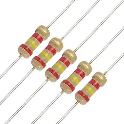 100x1/4 W 250V 2,4 K Ом через отверстие резистор из углеродистой пленки