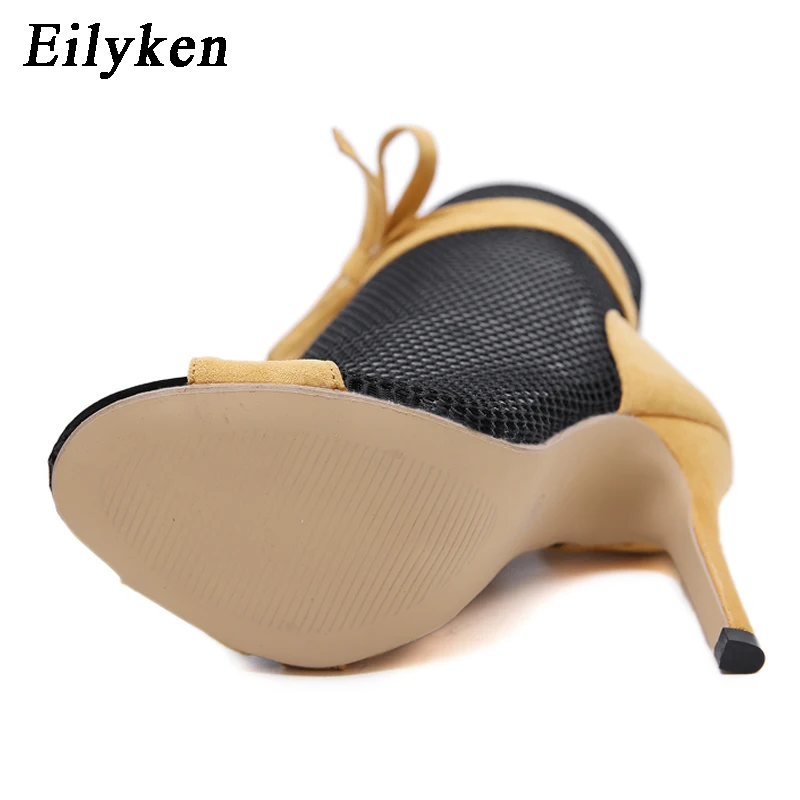 Eilyken г. Новые пикантные женские босоножки на высоком каблуке с открытым носком босоножки на шпильке летняя Клубная обувь женские вечерние ботинки размер 42