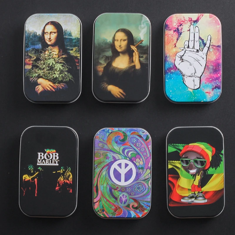 Fashion Tobacco Box Cigarette Box Humidor Cigarette Cigar Tobacco Rolling Paper Storage Box Case Container Smoking Accessories