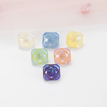 

6mm Square Rhinestones Pointback Glue On Nails Crystal Stones High Quality Glass Strass Rhinestones DIY Decoration Accessories