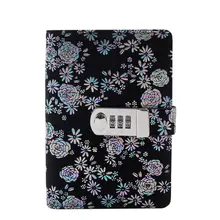 

A6 Planner Binder Spiral Notebooks And Journals Password Agenda Diary With Lock Note Book for School Office Supplies Stationery