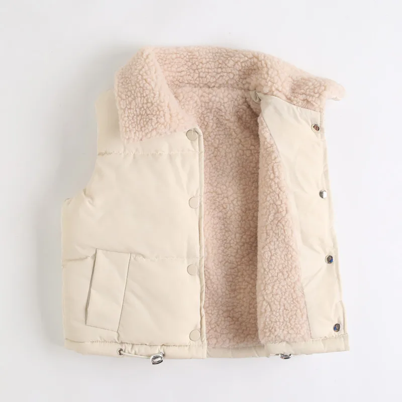 Children Vest Kids Vest Jackets For Girls Outerwear Winter Thick Plus Velvet Boy Jacket New Year Costumes Warm Coats Baby Children Hooded Vest