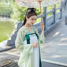 Hanfu женские зеленые традиционные танцевальные костюмы певцы фестиваль наряд Восточная сценическая одежда представление народная фея платье DC2690