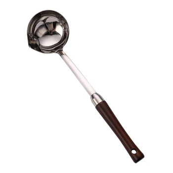 

304 Stainless Steel Oil Filter Spoon Grease Scoop Colander Soup Separator Long Handle Kitchen Gadgets Cooking Tool
