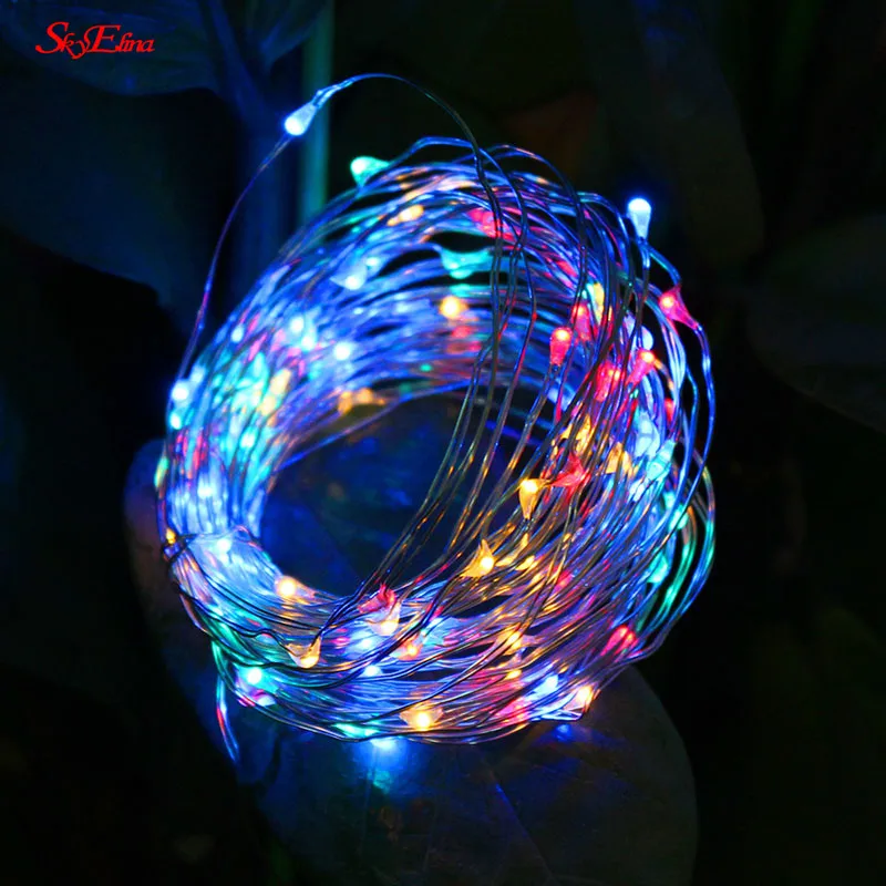 1/5/10M LEDs Copper Wire String Lights Party Wedding Christmas Fairy Lights Lamp 
