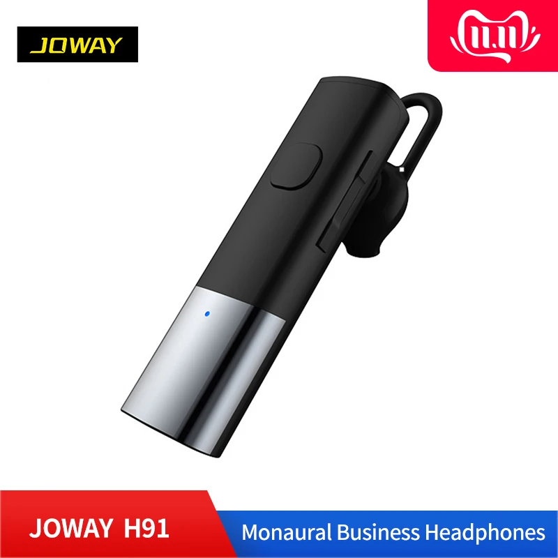 JOWAY H91 Bluetooth беспроводные односторонние наушники бизнес Bluetooth 5,0 вкладыши с микрофоном Громкая связь наушник 200 мАч батарея