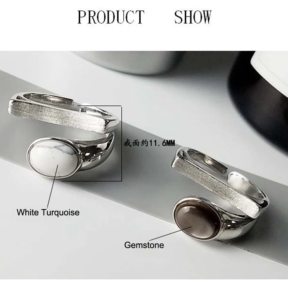 Anillos Plata 925 Para Mujer Кольца Настоящее серебро 925 проба кольцо для женщин винтажное натуральное Серебро S925 многослойное Открытое кольцо