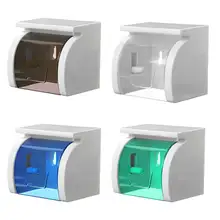 10 кг Ванная комната клейкая, на тканевой основе коробка Водонепроницаемый мобильного телефона Туалет Бумага держатель пластиковый ролик Бумага стеллаж для хранения Организатор 4 цвета